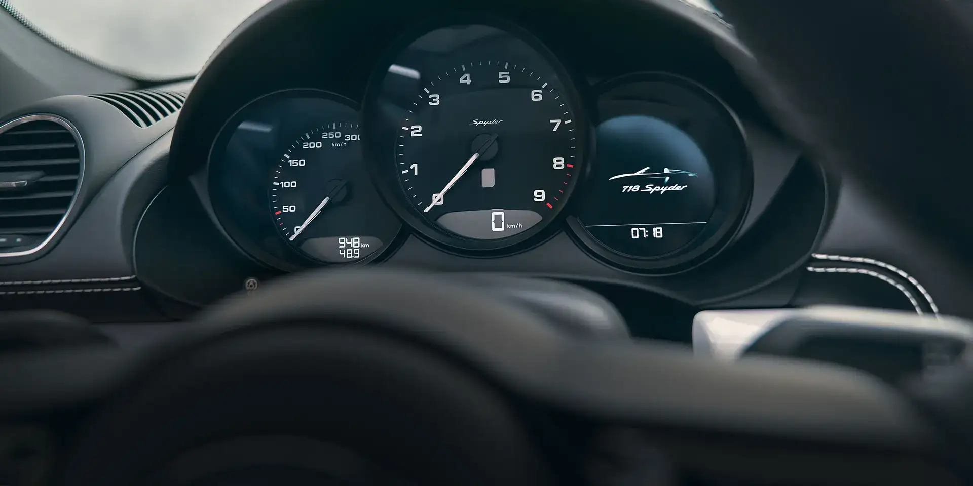 Porsche - Gösterge paneli göstergeleri.